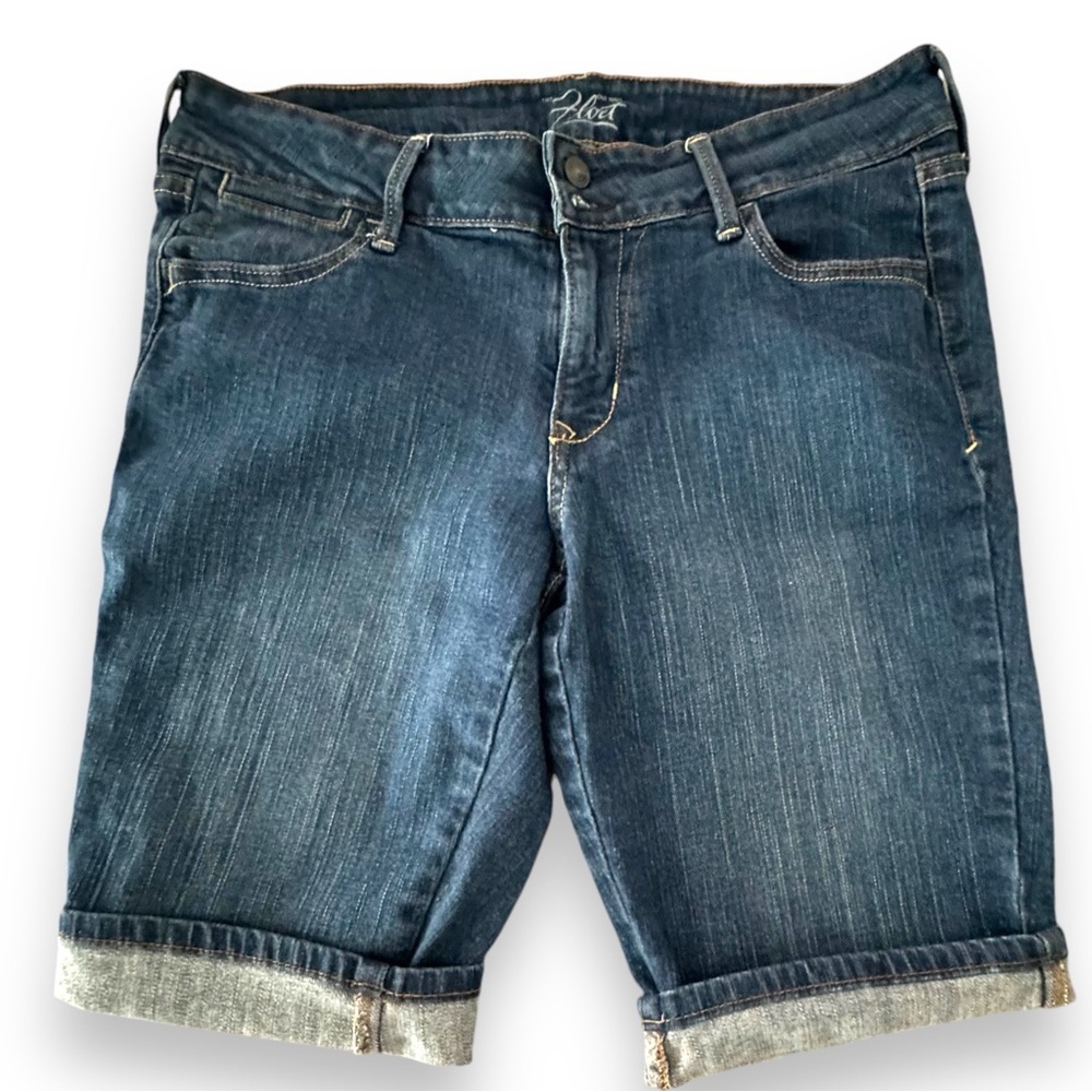 Old Navy The Flirt Bermuda Blue Jean Shorts Size 10